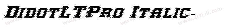 DidotLTPro Italic字体转换